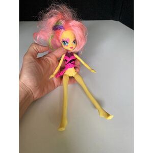 My Little Pony Equestria Girls Fluttershy Rainbow Rocks yellow doll 2013 RARE